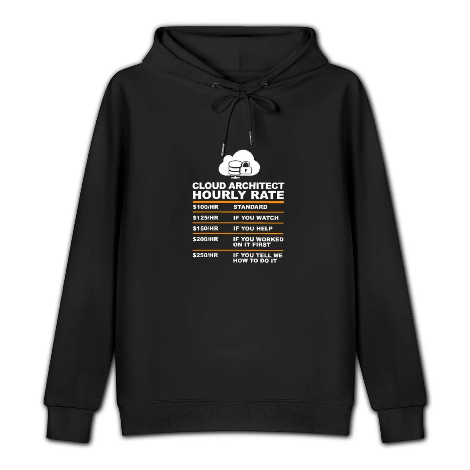 CLOUD ARCHITECT HOURLY RATE usd Pullover Hoodie autumn new products japanese hoodie