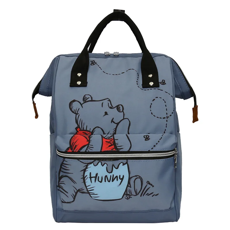 Mochila de Disney Winnie The Pooh para mujer, bolsa de viaje de gran capacidad, mochila de dibujos animados, regalo escolar para niños