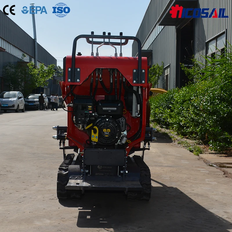 

Custom Logo 500kg Mini Tracked Dumper 203CC 4-Stroke Hydraulic Tipper for Construction