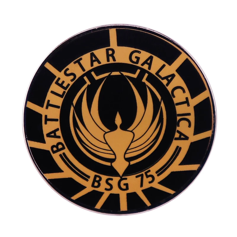 

battlestar galactica BSG 75 Brooch Sci-Fi TV Badge Gift