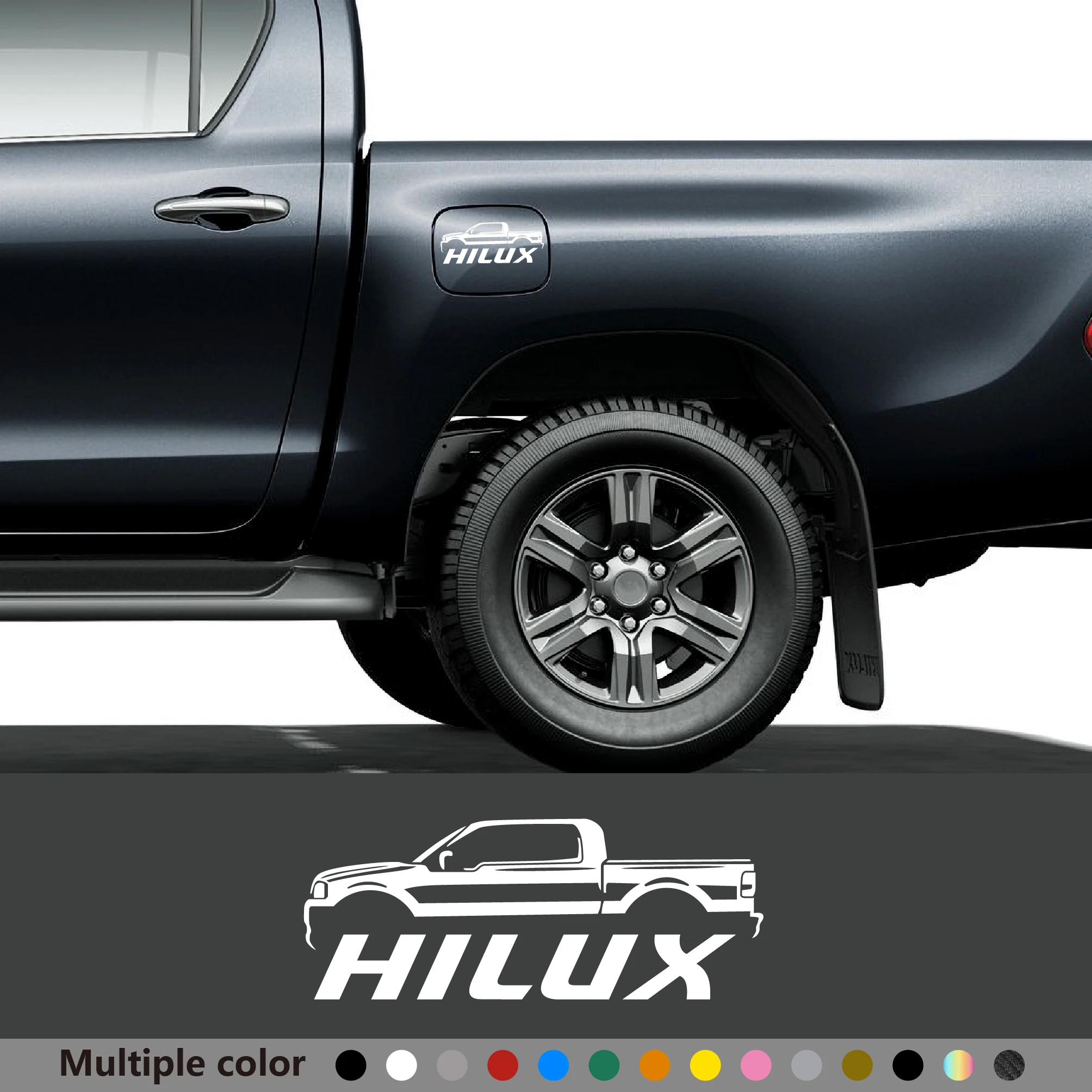 1 قطعة جسم السيارة نافذة الجانب ملصق لتويوتا هايلكس ريفو فيجو روكو لاقط ملصق مائي شاحنة الفينيل ديكور غطاء تغليف الوقود اكسسوارات السيارات