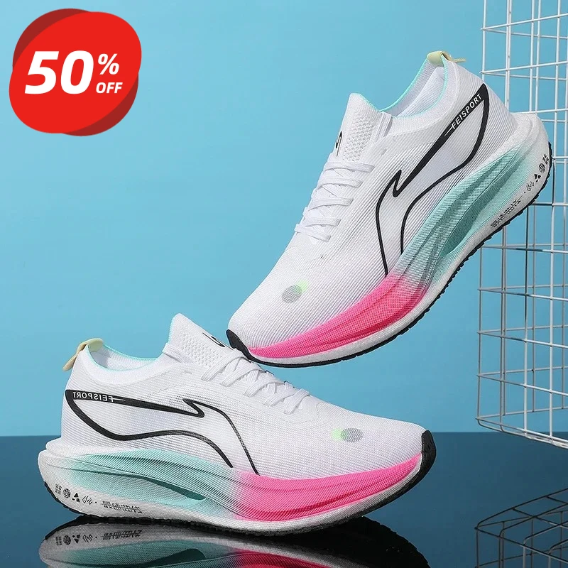 

Feidian 5E running shoes 2026 training running shoes high-quality ultra-light shock absorption rebound carbonboard racing shoes