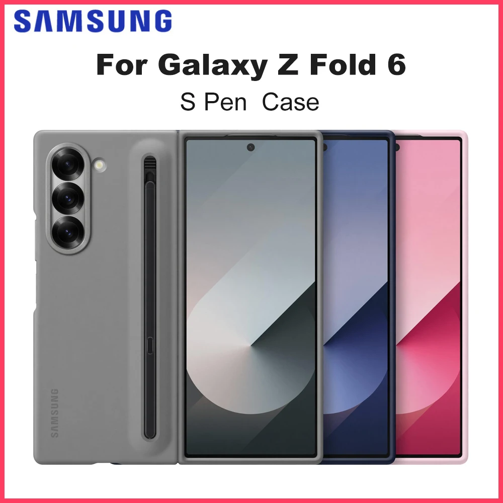 

Original For Samsung Galaxy Z Fold 6 Foldable Case Cover Liquid Silicone Elastic Pen with S Pen Shockproof Hard Shell EF-OF95P