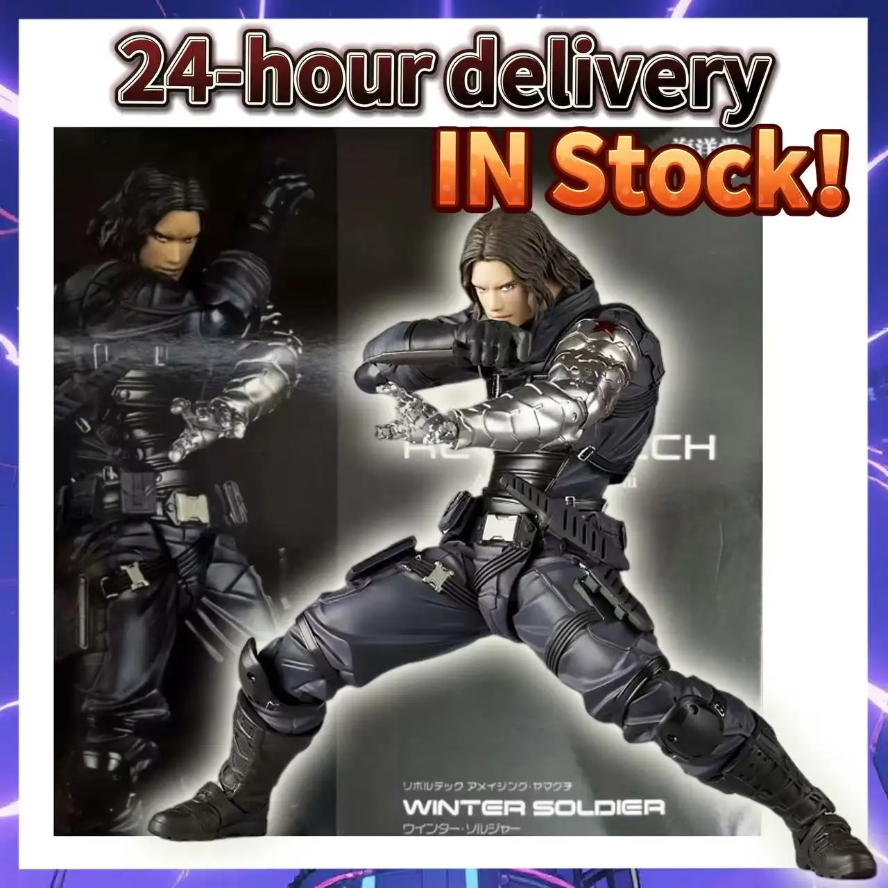 

Зимний солдат Kaiyodo Revoltech Amazing Yamaguchi Bucky Barnes Капитан Америка Аниме Фигурки Передвижная Коллекционная игрушка