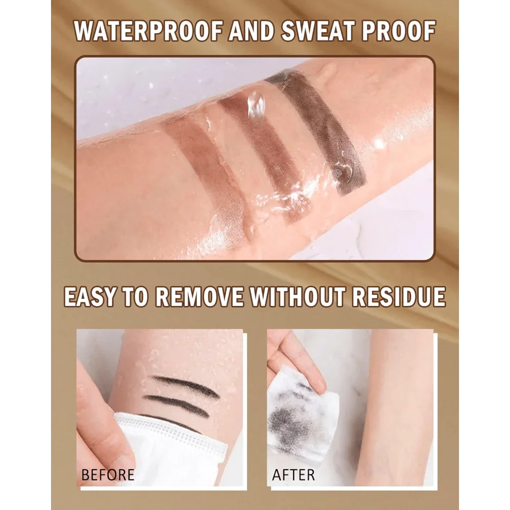 マット3色ブロウパウダーパレット（ブラシ付き）：3Dシェーピング、ウォータープルーフ＆ロングラスティング、冬やホリデーのルックに簡単にブレンドできます。