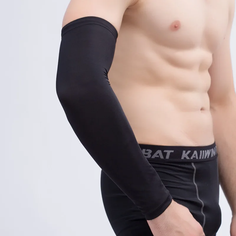 Sports Arm Compression Sleeve Professional Lengthening Sports Elbow Guard Basketball Football Breathable Non-slip Arm Guard