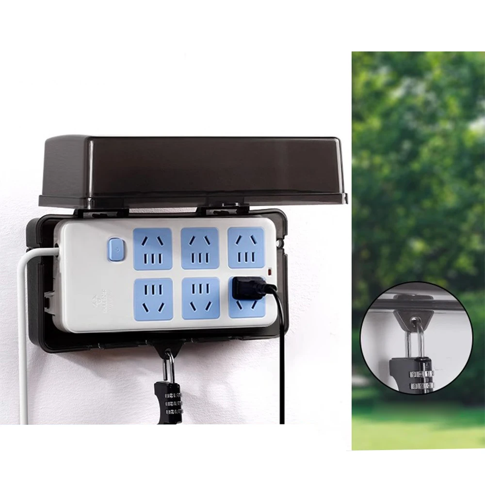 

Waterproof Large Outdoor Electrical Box for eBike battery charger Electrical Connection Box Plug Cover Protect Outlet Plug