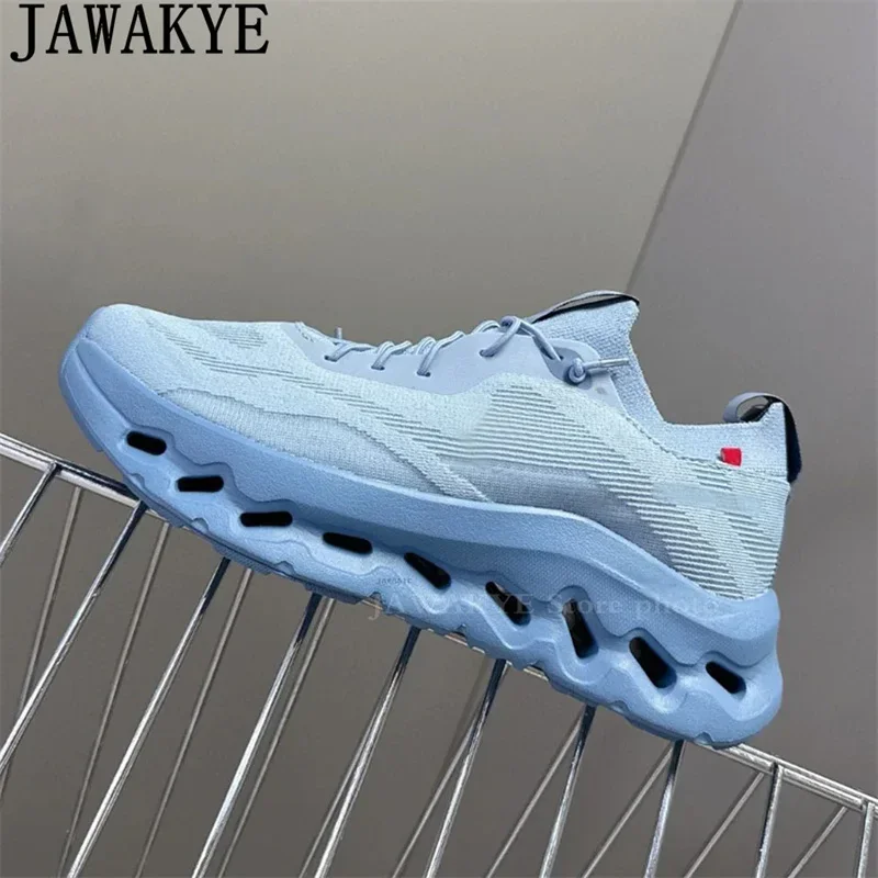 Breathable Comfortable Platform Sneakers Flat Shoes Woman Summer Lace-Up Casual Shoes Unisex Trainer Running Shoes