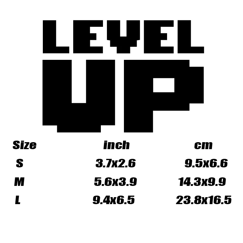 “LEVEL UP”Pixel style Stickers，CUTE&FUNNY Stickers for Pixel Style lover.For cars trucks motorcycles and laptops!