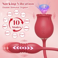 Sucking Thrusting Vibrator for Women Nipple Clit Stimulator Powerful Vibrating Egg Tongue Licking Clitoris Sucker Sexy Toy Dildo - Image 5