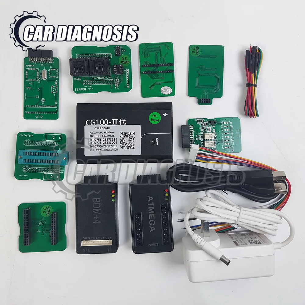 CG100 with KEY/CAN/ATMEGA Adapter Full Version Auto Airbag Reset/Restore Tool & CG 100 Support Renesas Function