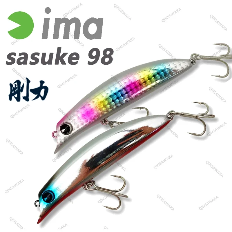 

Japan IMA Sasuke 98mm GOURIKI Bass Lure Baitfish Fishing Floating Minnow Saltwater Stable Flight Distance Port Tidal Flat