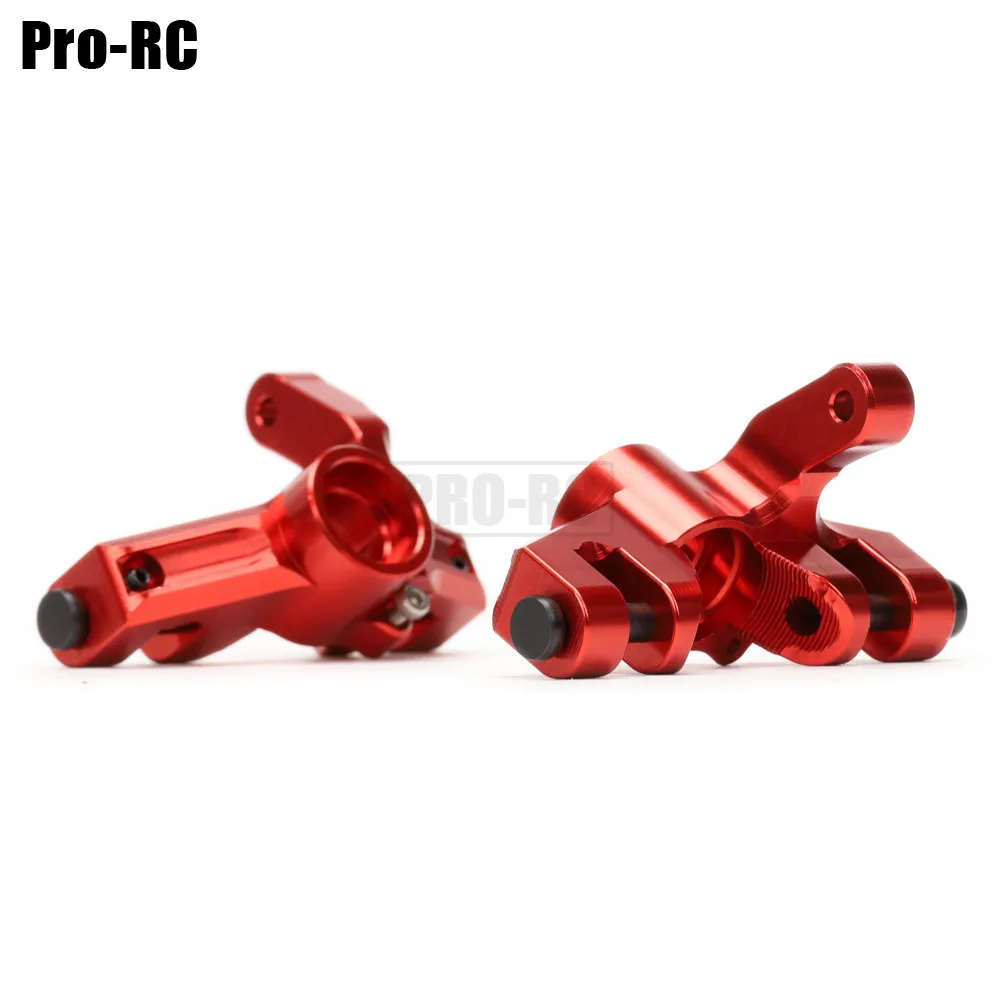 2Pcs LOS234013 Front Knuckle Arms Steering Spindle Set Aluminum Alloy For RC Car Parts Losi 1/10 Rock Rey Desert Truck