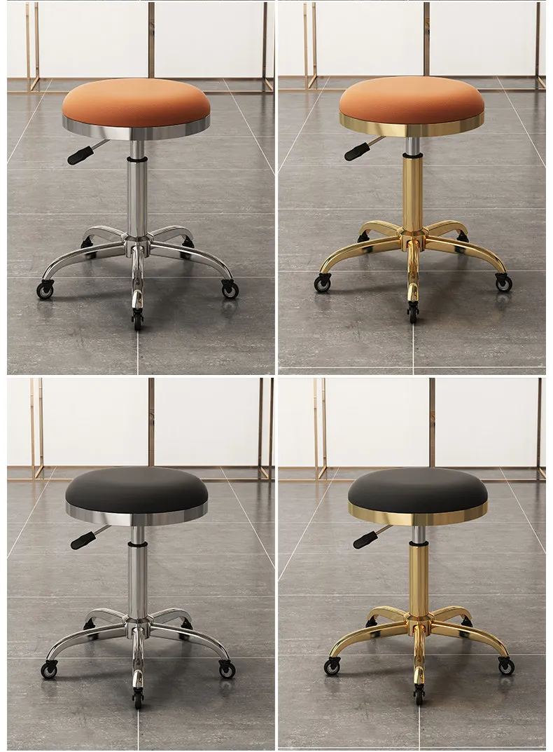 

Big work stool lifting round stool beauty stool lifting rotating pulley barber shop master makeup hair salon special