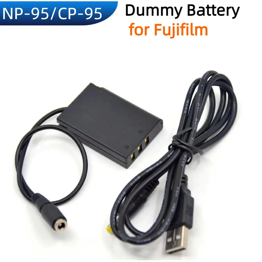 CP-95 Coupler NP-95 Dummy Battery USB Power DC Cable Supply for Fujifilm F30 X70 X-S1 X100 X100T Real 3D W1 F31 FD F31FD Camera