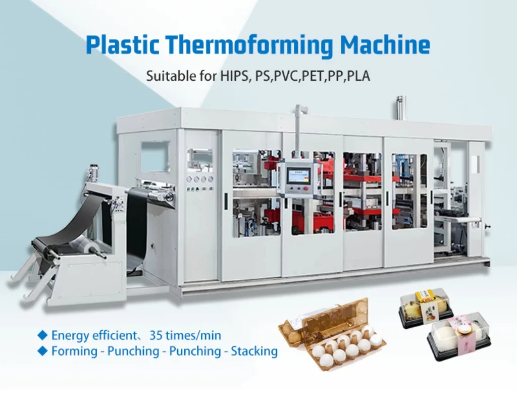 YG High Speed Full Automatic Multi Stations Disposable Plastic Lids/covers Boxes Plates Thermoforming Cup Cover Machine