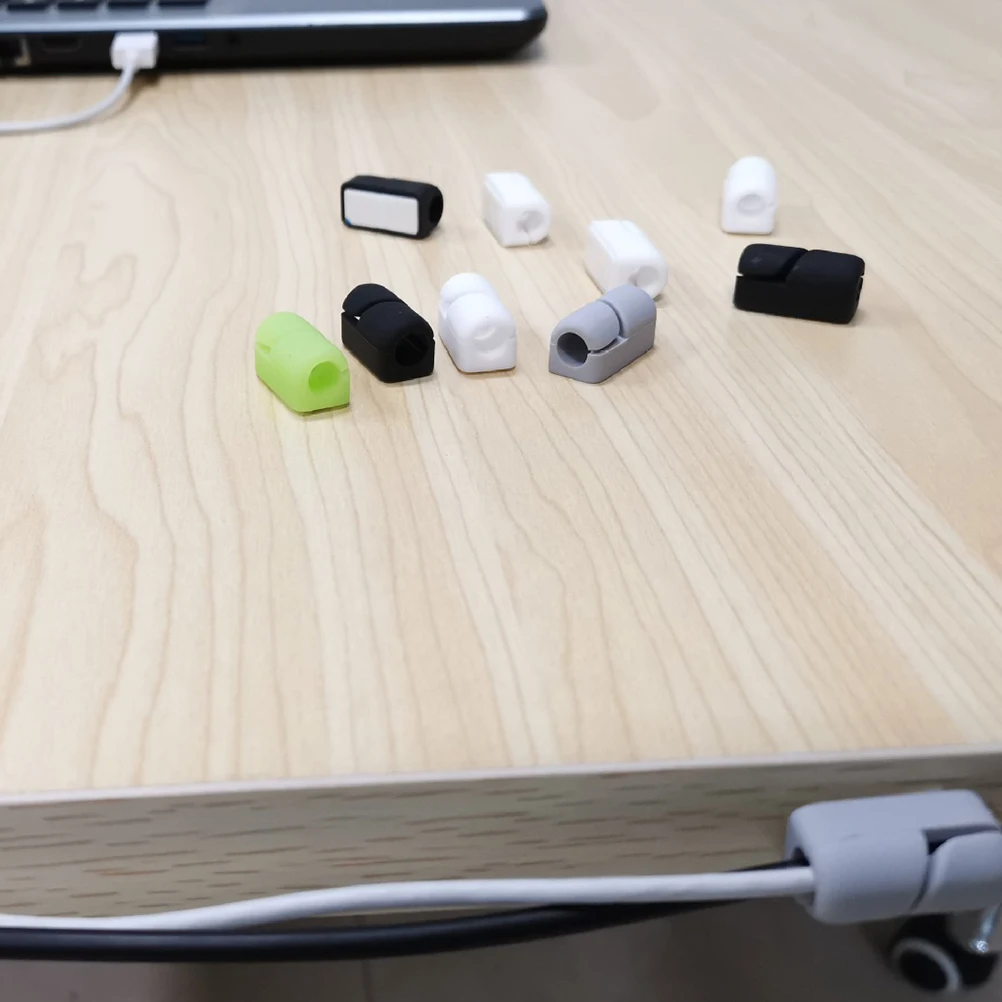 

20Pcs Cable Storage Clamp Fine Workmanship Smooth Edges Prevent Damage Cable Fixing Buckle Home Office Use Wire Clips