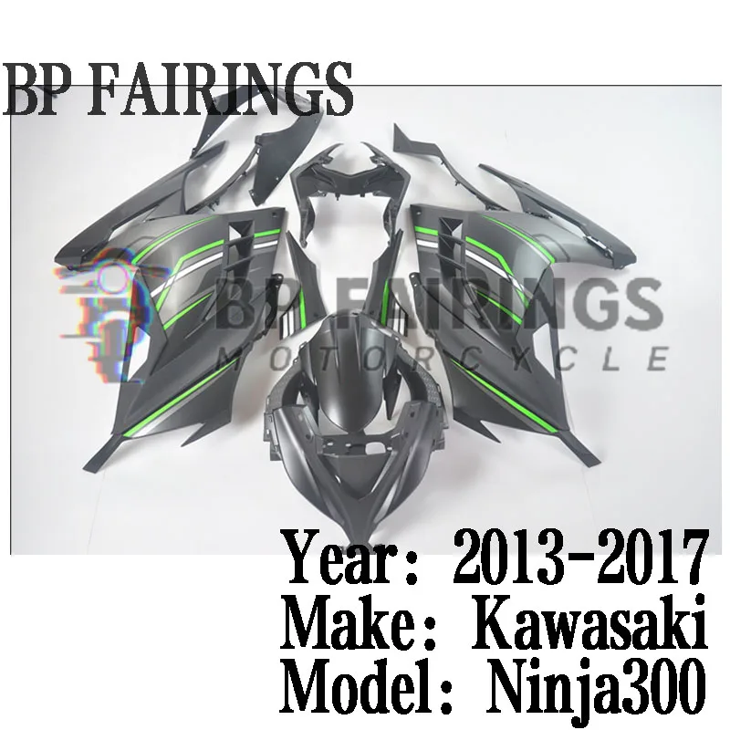 

New ABS Injection Molding Fairings Kits Fit For Ninja300 EX300 ZX-3R ZX3R 2013 2014 2015 2016 2017 Bodywork Set Matte Black