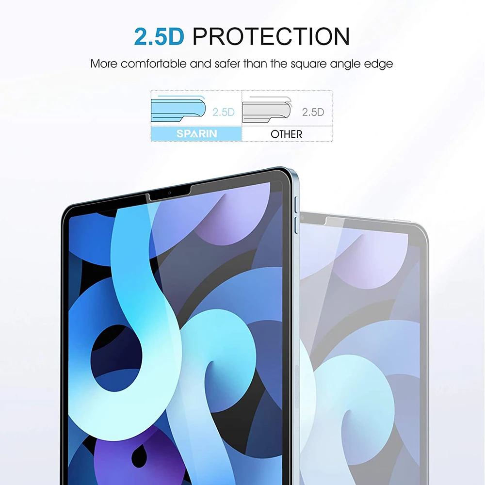 2Pcs Tempered Glass Apple IPad 9th Generation 10.2 Inch 2021 Screen Protector for Ipad 9 10.2 Glass Anti Scratch Tablet