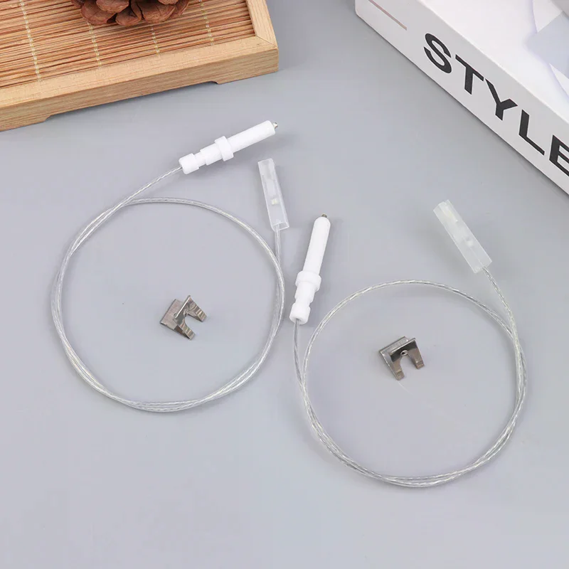 1Pc Gas Cooktop Stove Spare Igniter Electrode Spark Plug With Wire Ignition Ceramic Pin Ceramic Height 450mm  For Gas Cooker