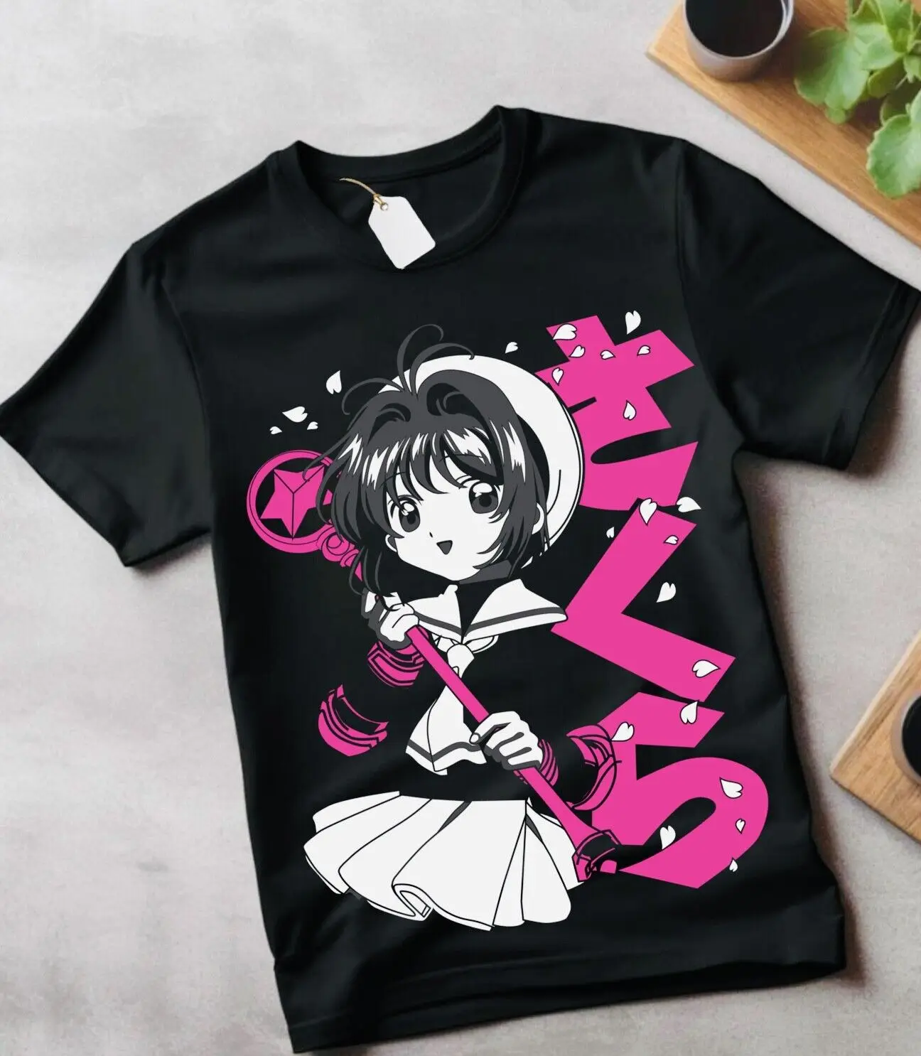 Sakura Card Captors T-Shirt Girl Kawaii Funny Cute Kero 90s Anime Shirt gift