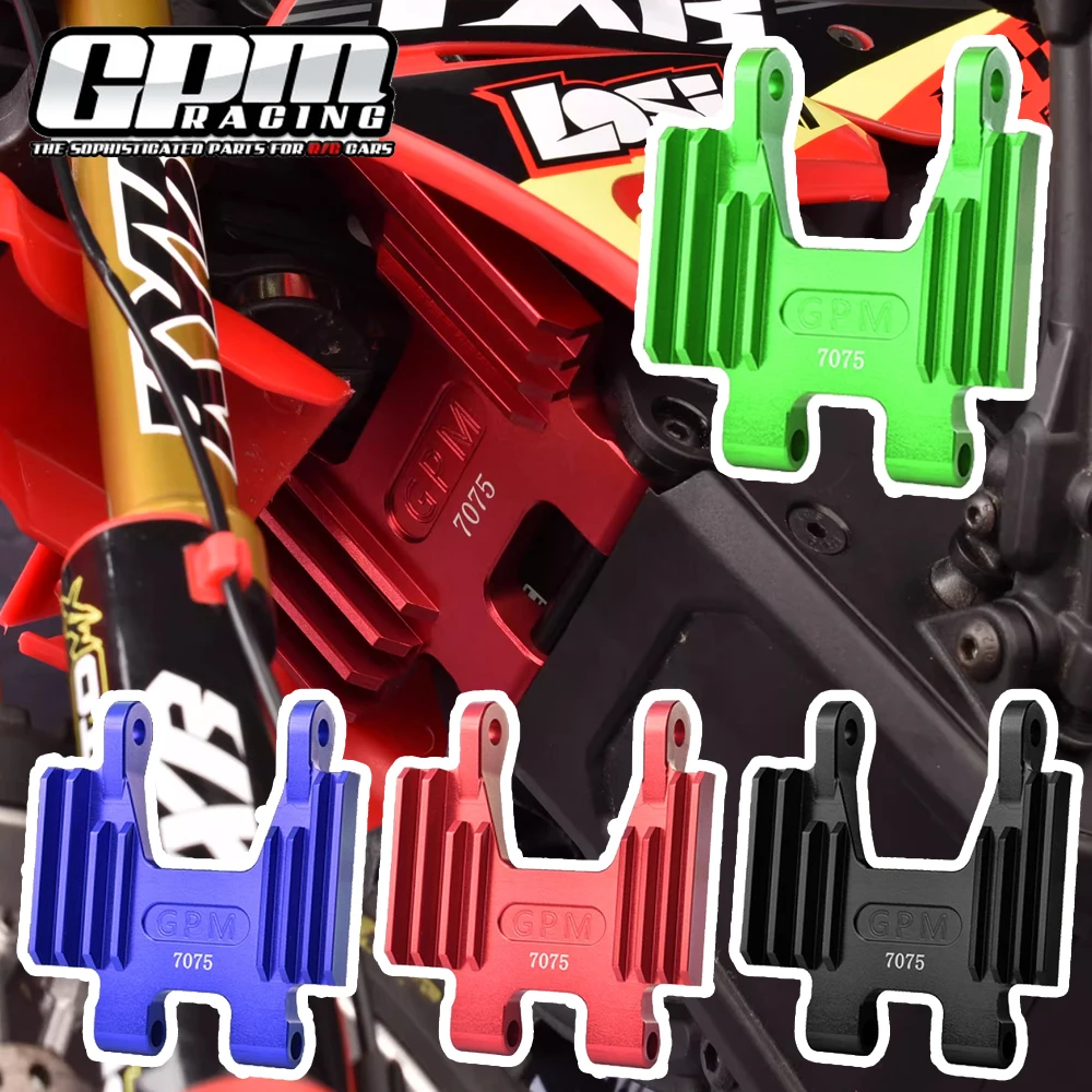 

GPM для LOSI 1/4 PROMOTO-MX PROMOTO-SM FXR МОТОЦИКЛ, аксессуары для обновления радиоуправляемого автомобиля, передний кран из металлического сплава, поддержка сиденья LOS261010