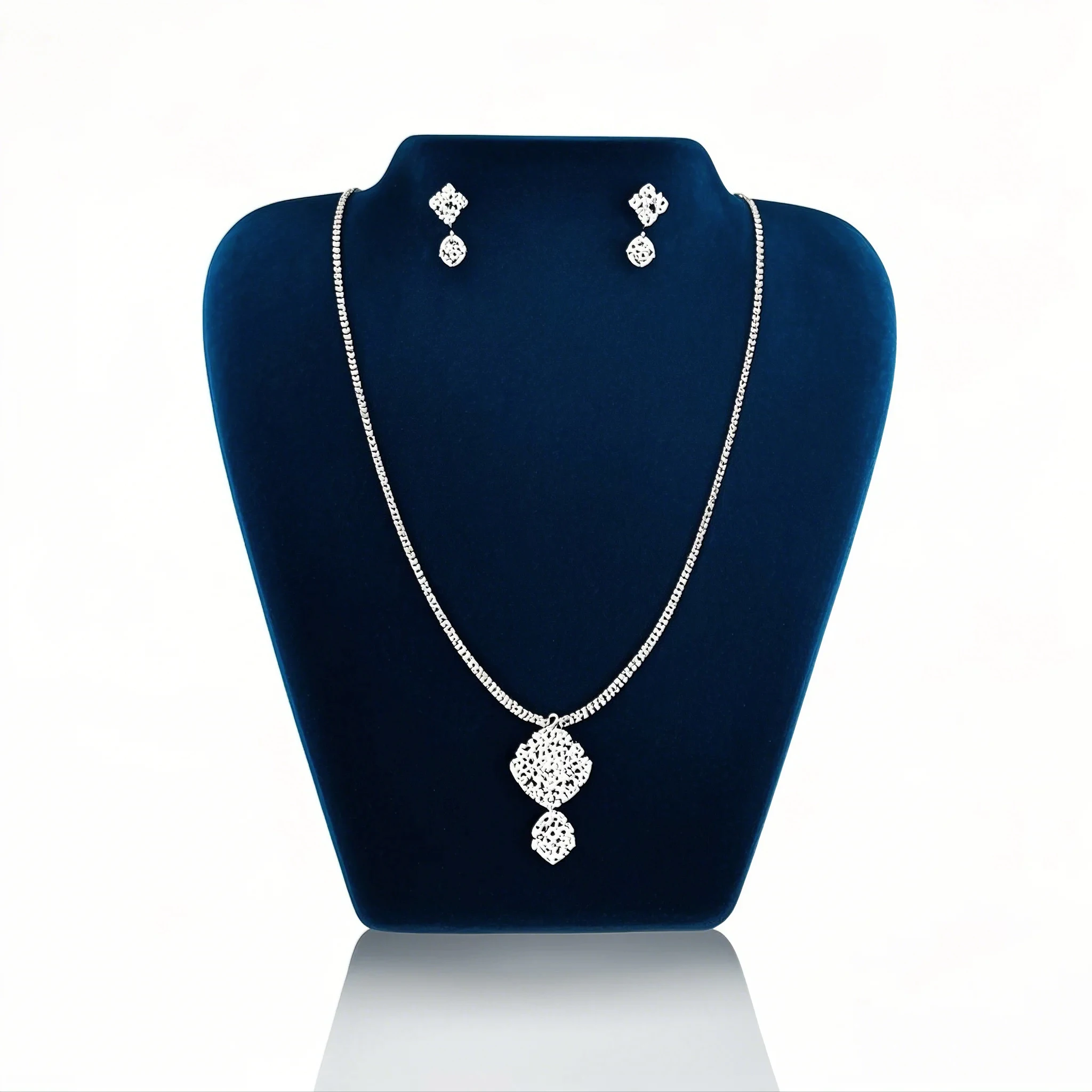 

Deep Blue Jewelry Display Stand for Earrings Necklaces Studs Storage Props Jewelry Showcase