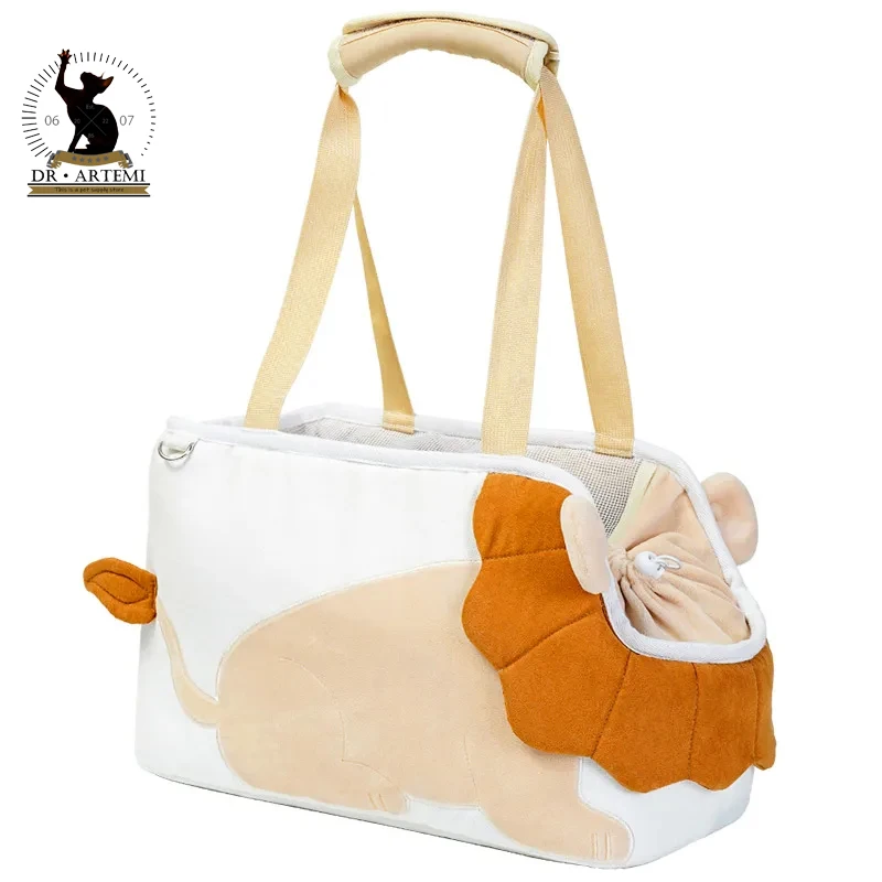 Lion Design Soft Pet Carriers Outgoing Travel Pets Handbag With Safety Zippers Breathable Bag Cat Dog Carrier Bags