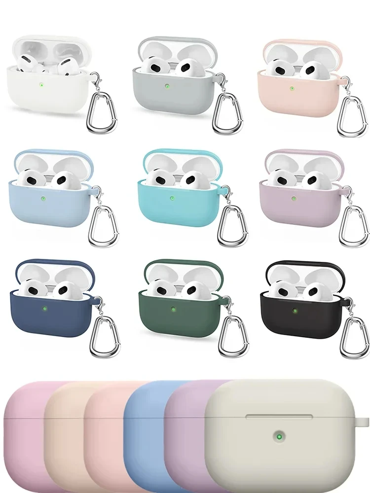 Silicone Earphone Covers for Apple airpods 3/4 case Protective Soft Headphones airpods4/3 Cases For Airpods Pro 2 Accessories
