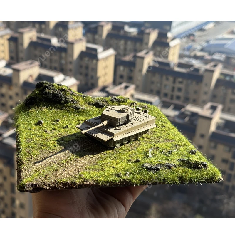 1PCS 20x20cm Vierkant Model Display Base Simulatie Outdoor Grasland Diorama Platform voor Tank/Automodellen cijfers Dier Speelgoed