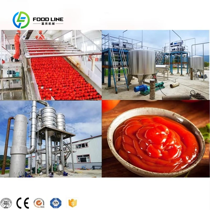 Customized Tomato Paste Making Machine Tomato Processing Machine Automatic Ketchup Production Line
