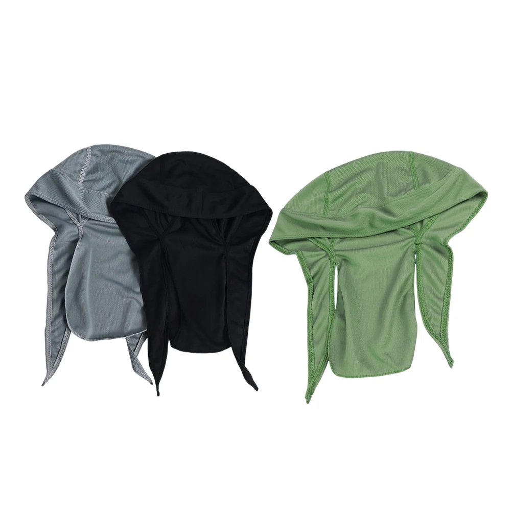 

3 pcs QuickDryHatTurban CoolingBandana CyclingHeadWrapsCap BikerSkullCaps OutdoorRiding SummerBeanie SweatWickingHat