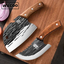 Professional Kitchen Chopping Knives Utility Sharp Boning Stainless Steel Fruit Fish Butcher Meat Cleaver Knife Cutting Cooking