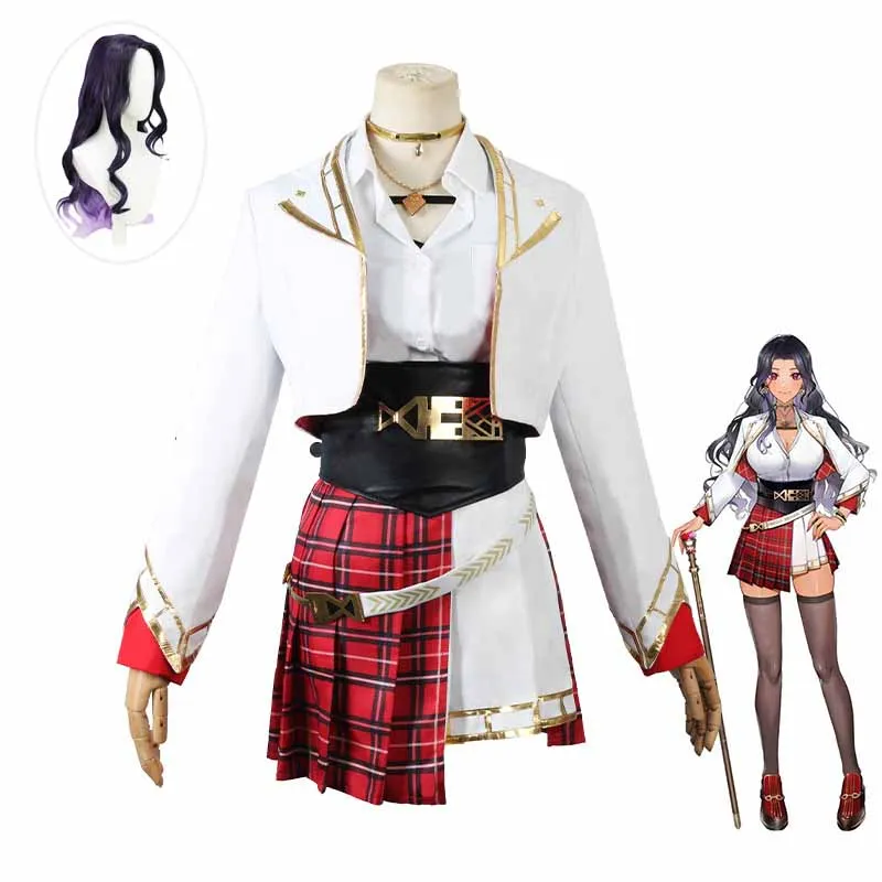 

Vtuber Youtuber Nijisanji Scarle Yonagi Yonaguni аксессуары для парика костюмы для Хэллоуина