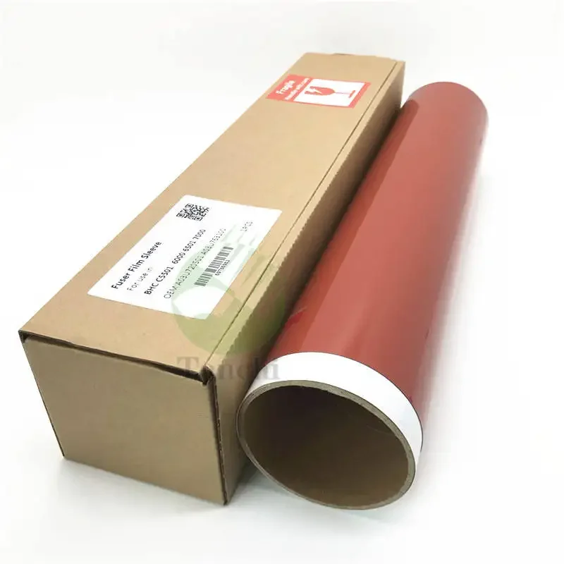 1PCS Japan Material red color A1DU736000 Fuser film sleeve for Konica Minolta Bizhub Pro C6000 C6500 C7000 Copier fixing film