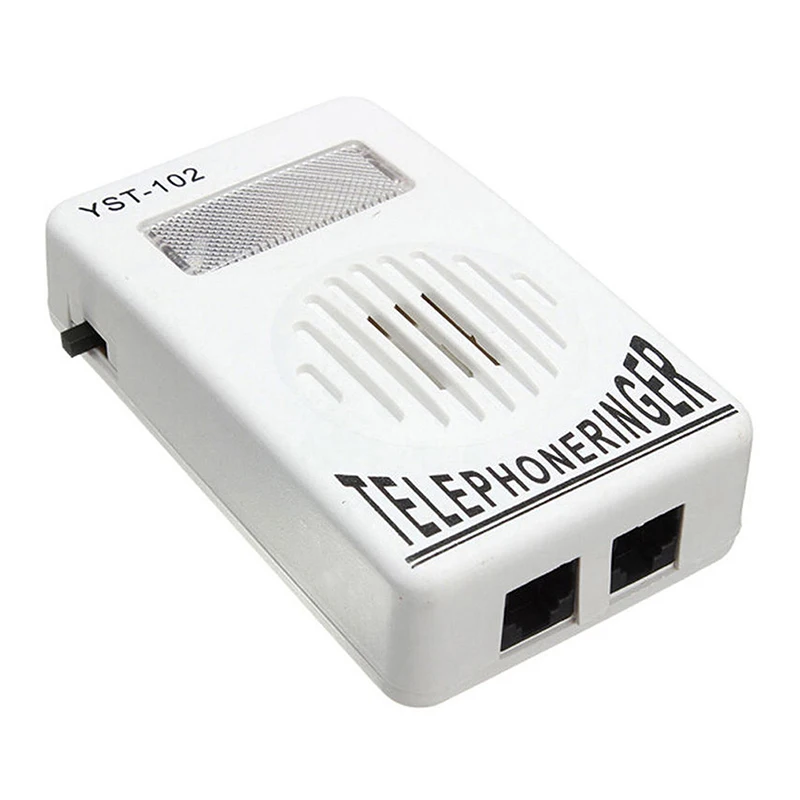 95dB Loud Telephone Ring Amplifier Extra Loud Landline Phone Ringer with Strobe Light Bell Sound Booster for Hard of Hearing Sen