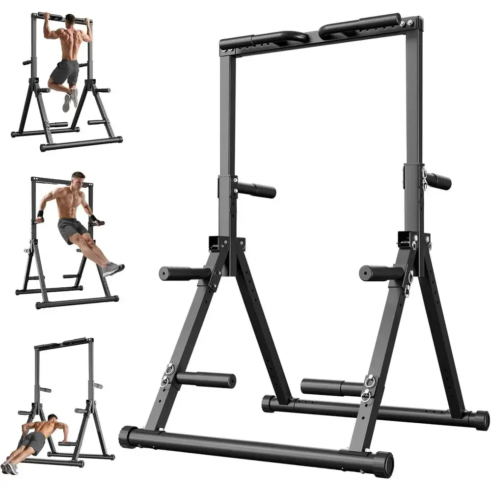 Adjustable Pull-Up Bar Station for Home Gym - Strength Training Equipment Supporting 480 LBS