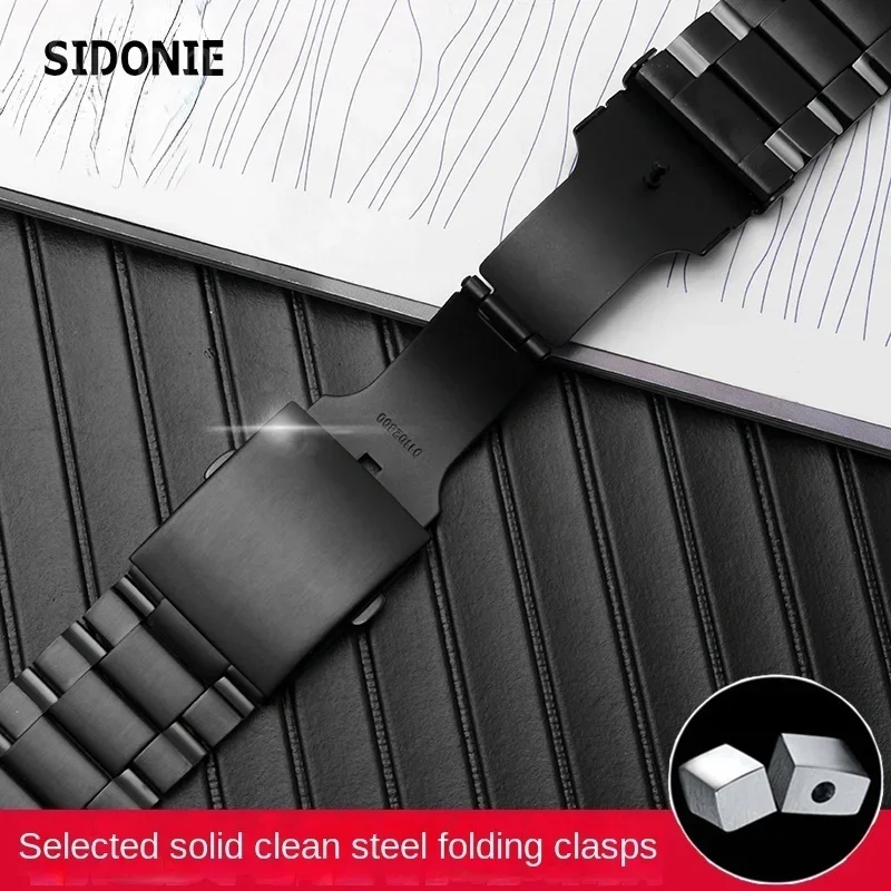 Watchband for DIESEL Solid Stainless Steel Watch Strap Dz4318 4323 4283 Watch Bracelet Men\'s 26mm Black Watch Band