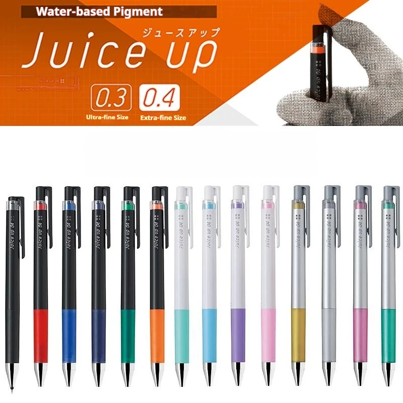 PILOT Colored Gel Ink Ballpoint Pen Juice Up 0.3/0.4/0.5 ST Nib No Smudge Effortless Writing Rollerball Pens Japanese Stationery