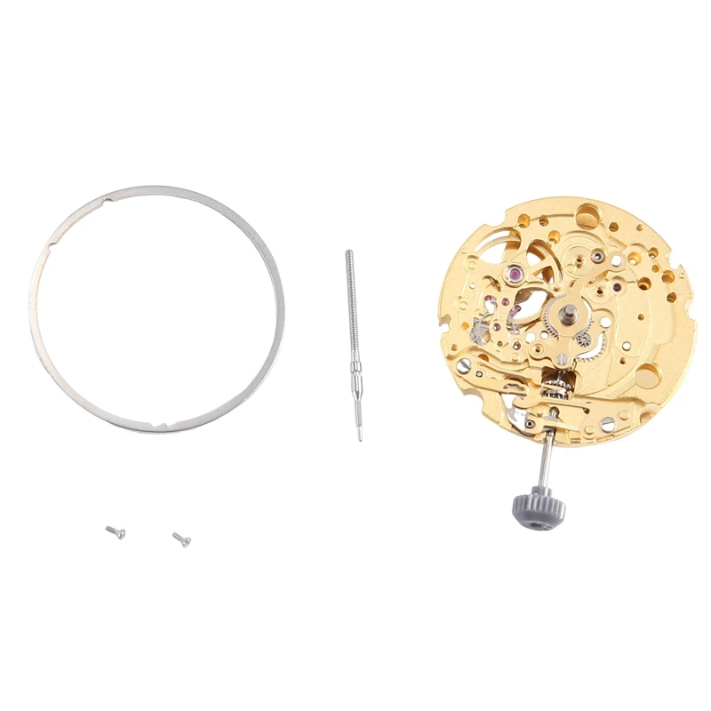 Quartz Watch Movement Replacement For Miyota 82S5 Movement Accessories Watch Repair Tool Parts Gold Easy To Use