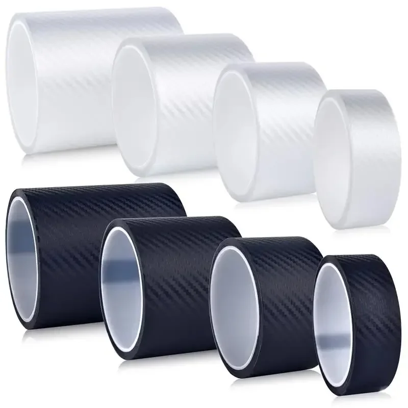 Transparante Matte Koolstofvezel Auto Drempel Protector Molding Strip Trim DIY Bumper Strip Instaplijsten Film Anti Scratch Guards