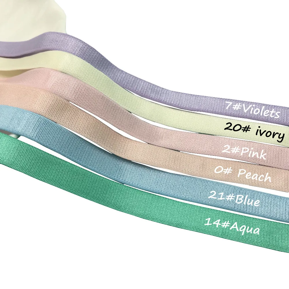5Yard 10MM Weiche Haut Unterwäsche Elastische Bands Schmücken Baby Tuch Rock DIY Handgemachte Haar Bh Schulter Riemen Nähen zubehör – Detail 2