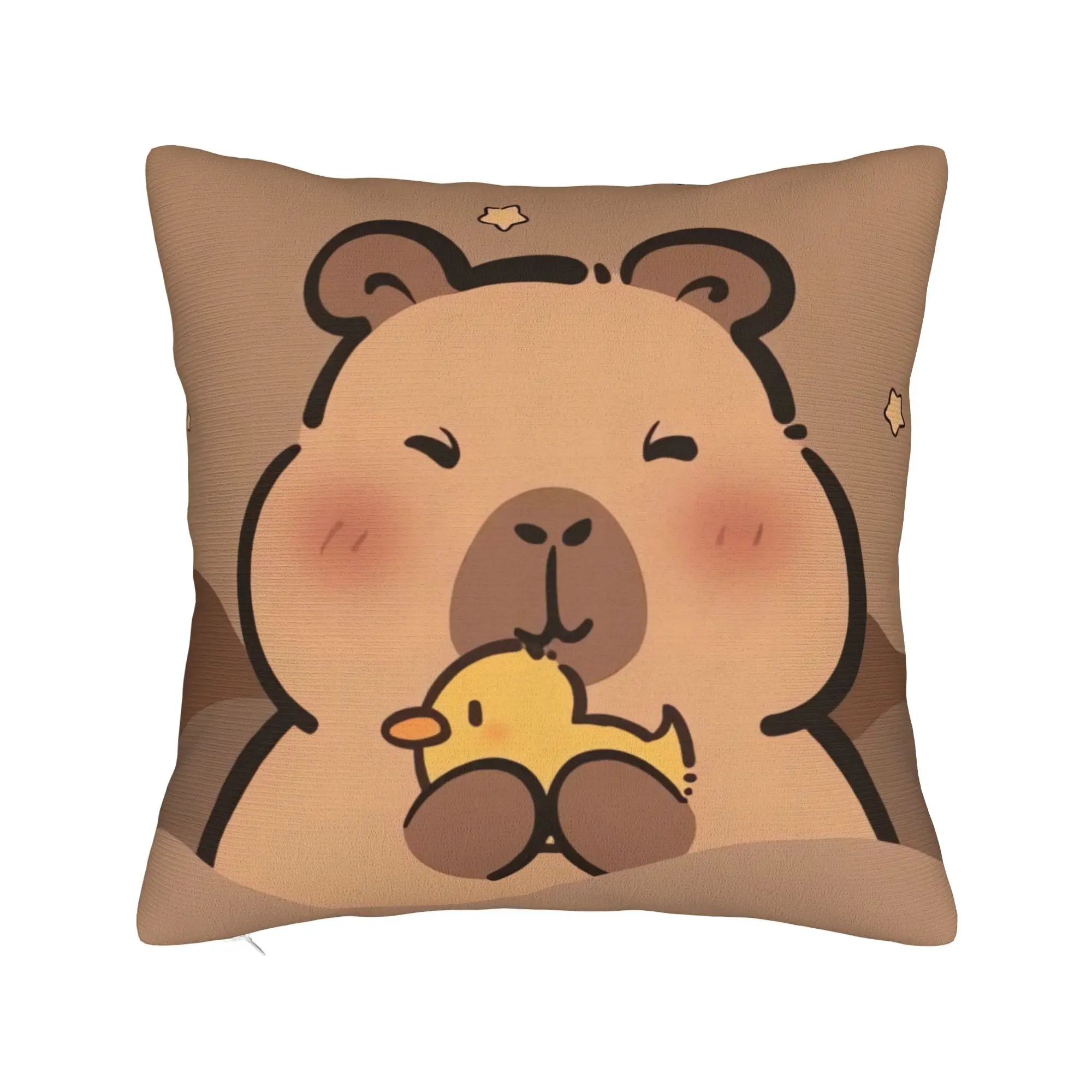 Capybara Pillow Case  Novelty Pillow Cover Custom Pillowcases For Sofa Home Decor