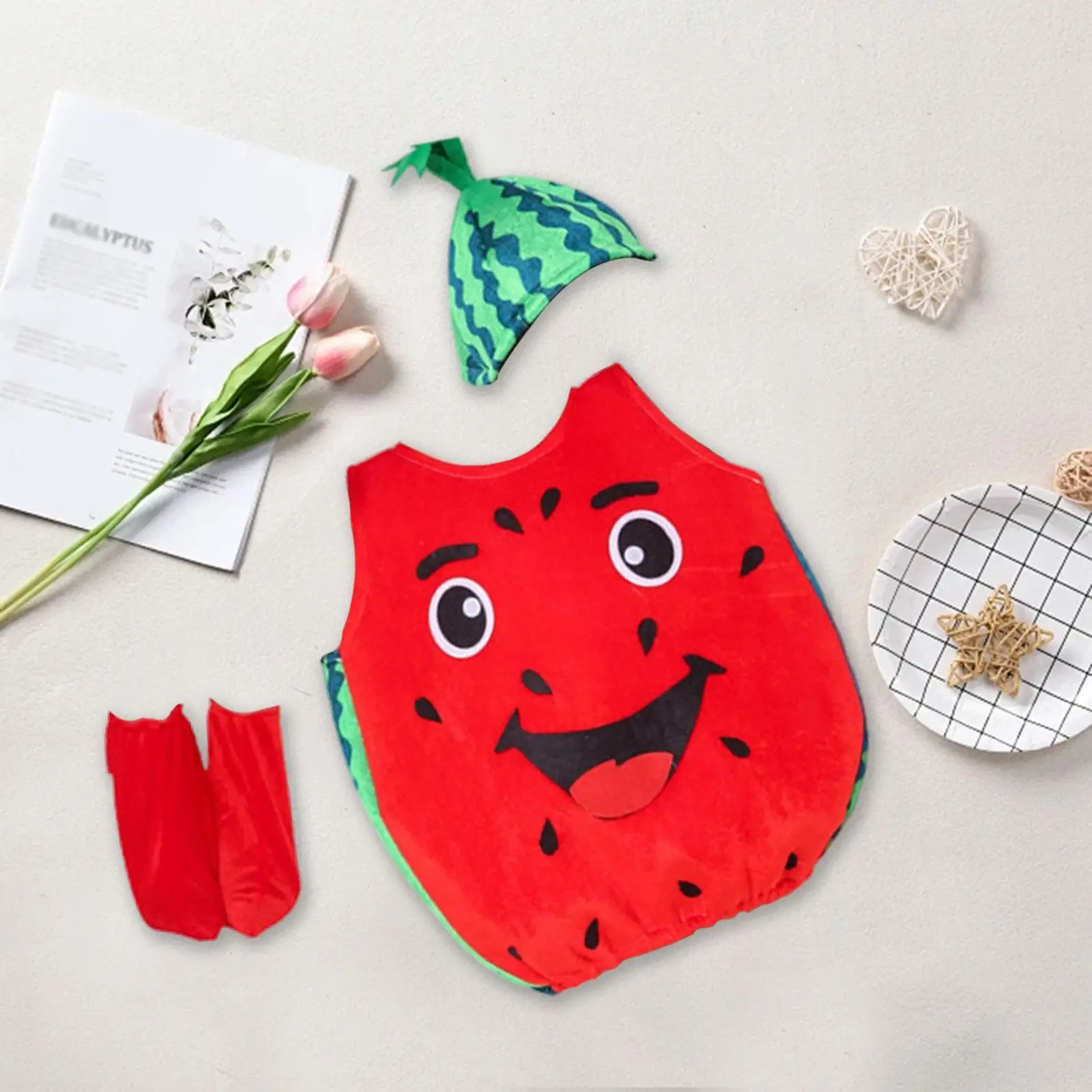 

Kids Watermelon Costume Cartoon Dress up for Role Play Party Stage Performance