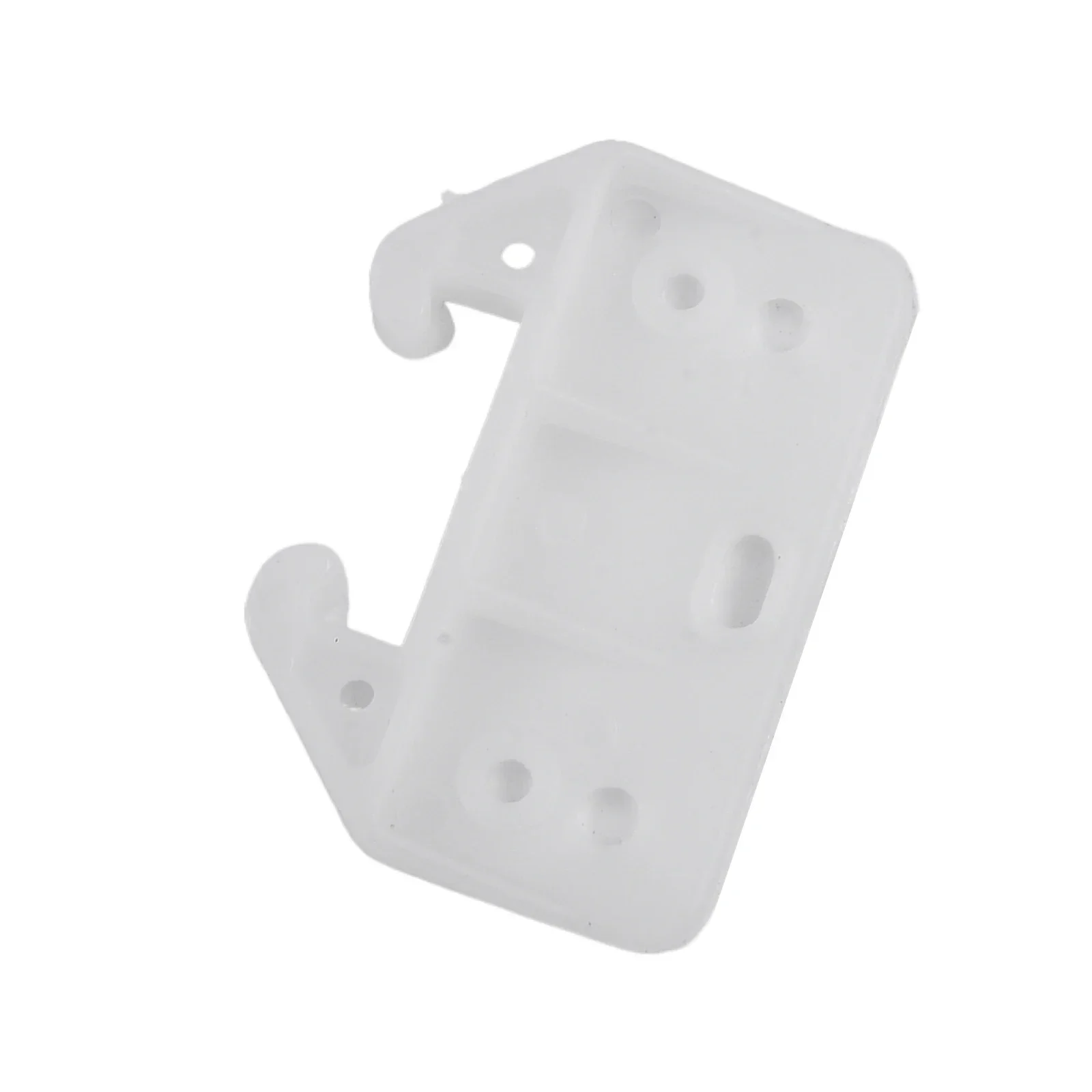 Drawer Slides Track Drawer Guides 60*42*7.5 Mm Plastic Replacement Versatile Usage White With Screws Long Lasting