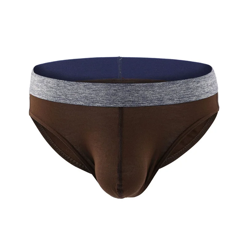 

Men Briefs Soft Modal Low Waist Men Bikini Breathable Cueca Hombre Sexy Pouch Underwear Sissy Panties Jockmail