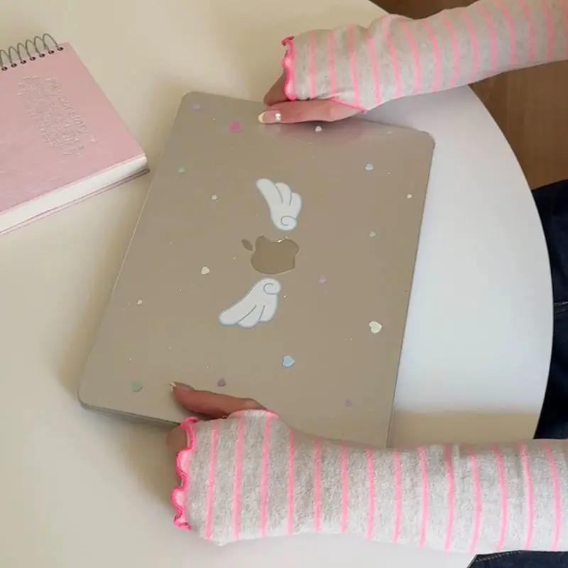 Simple Wings Laptop Case For Macbook Air 13 2025 Case M2 M3 M4 Chip MEO A304 Cover for Air 15 M4 2025 A3241 M3 M2 15.3 Case