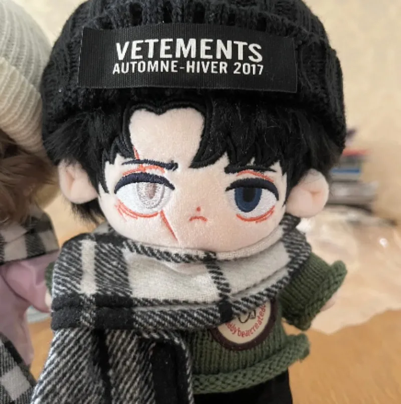 

20CM Attack on Titan Levi Ackerman Anime Plush Doll Toys with Skeleton Stuffed Cosplay Kawaii Ears Festival for Friends Gift