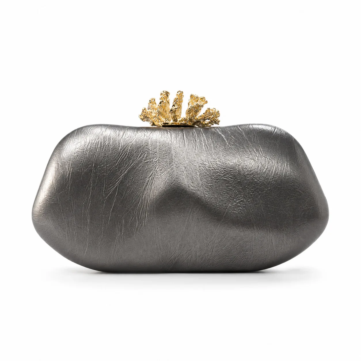 Trendy Oval Pu Material Handheld Lipstick Bag Shell Shaped Box Bag Unique Design Women's Handbag Versatile Clutch Bag