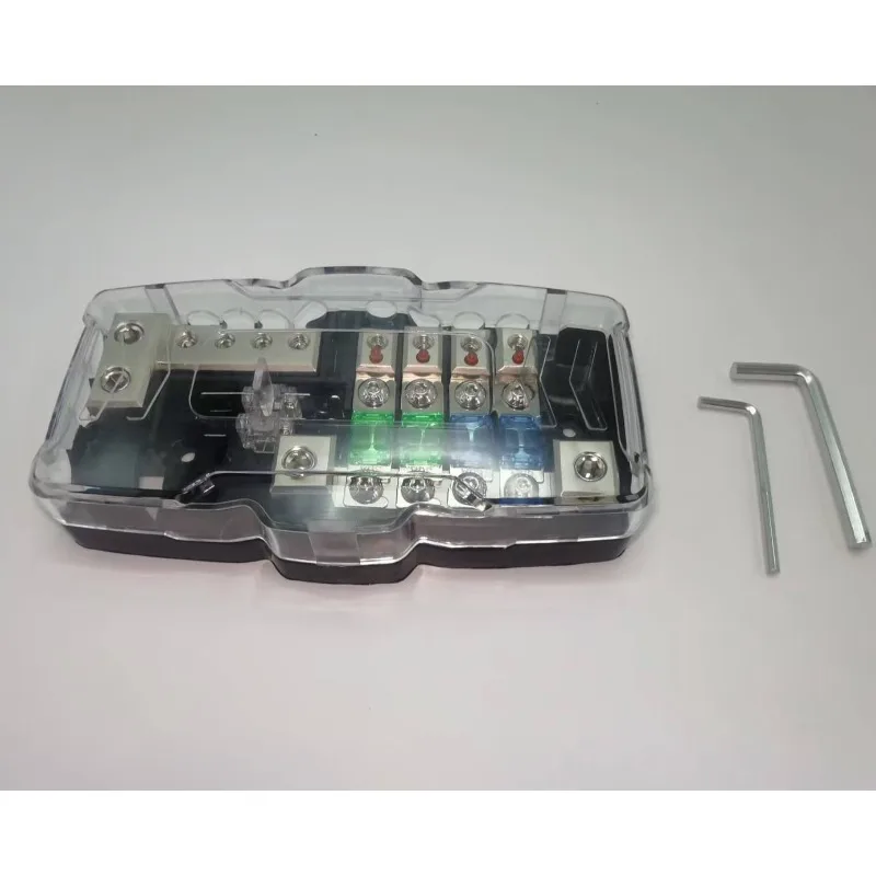Car Audio ANL Fuse Holder Power Distribution Block Fusebox 2 Input 4 Output